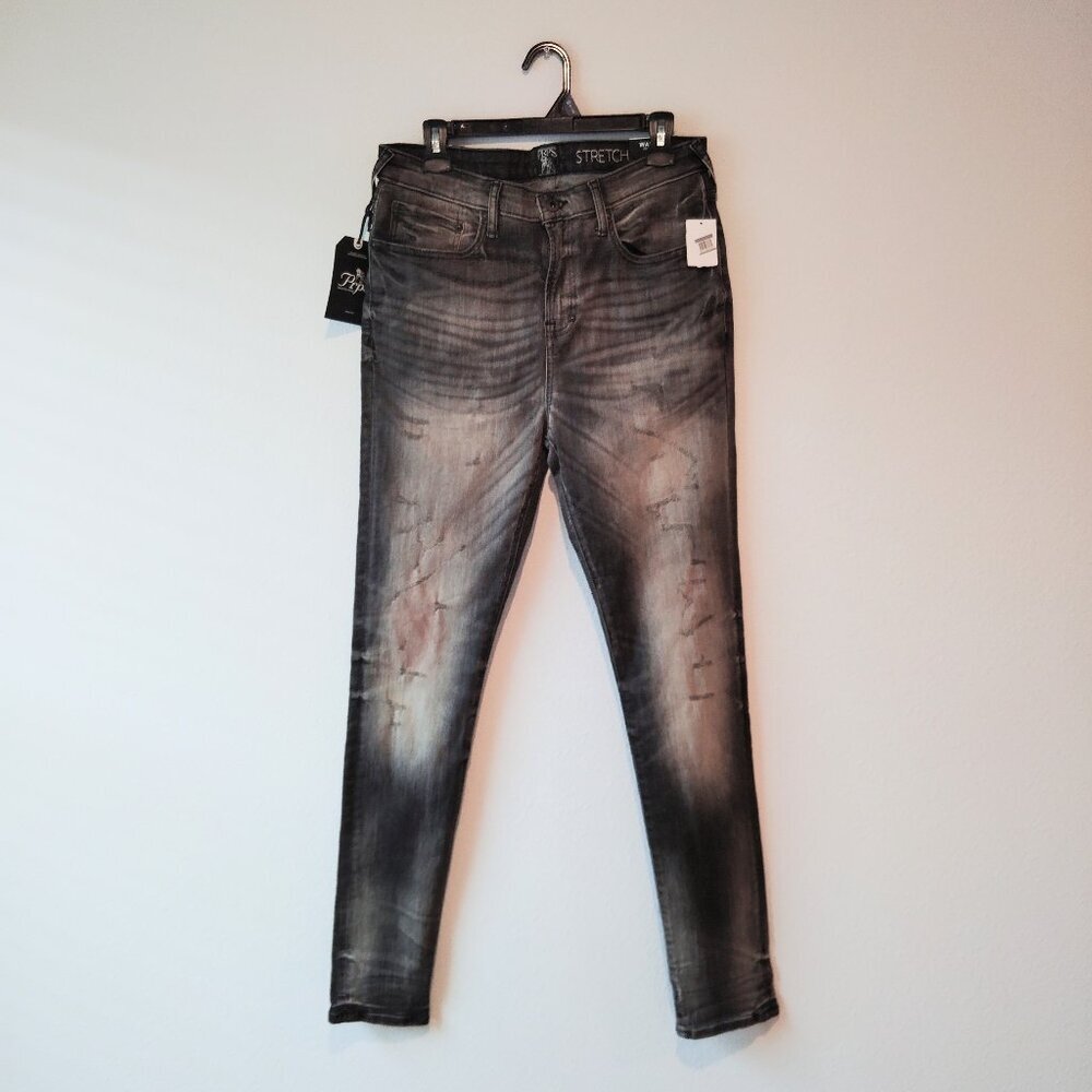 PRPS Distressed Black and Gray Jeans